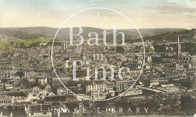 View of Bath from Beechen Cliff 1902