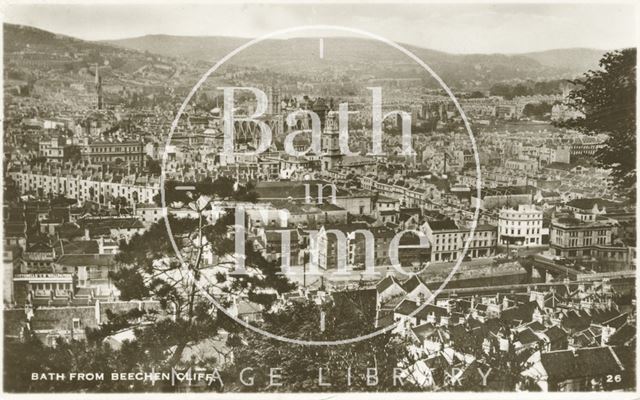 View of Bath from Beechen Cliff c.1935