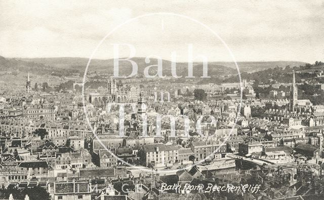 View of Bath from Beechen Cliff 1896