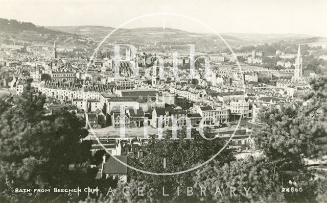 View of Bath from Beechen Cliff c.1950