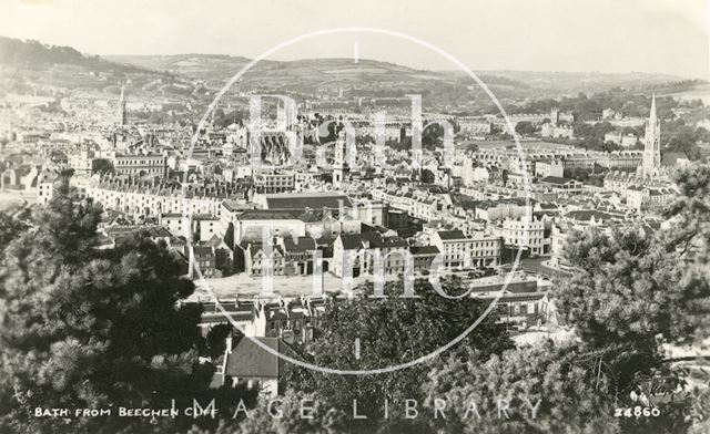 View of Bath from Beechen Cliff c.1950