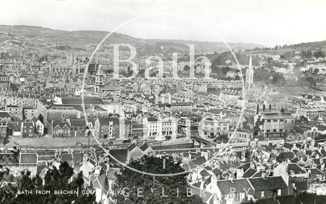 View of Bath from Beechen Cliff c.1935