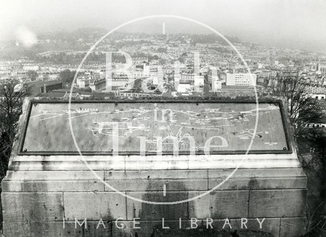 The topograph on Beechen Cliff overlooking Bath c.1980