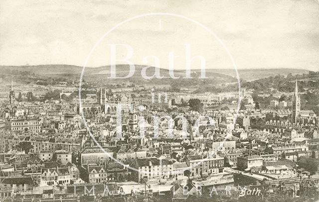 View of Bath from Beechen Cliff 1902