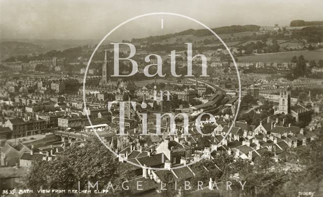 View of Bath from Beechen Cliff c.1905