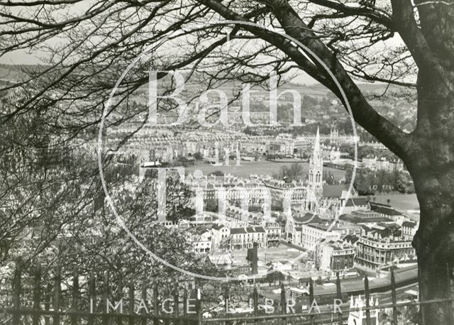 View of Bath from Beechen Cliff c.1960