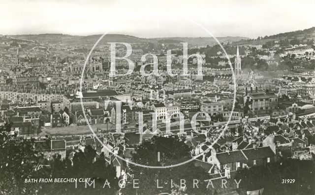 View of Bath from Beechen Cliff c.1935