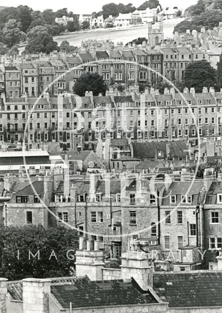 View from Bathwick Hill towards the northwest, Bath 1964