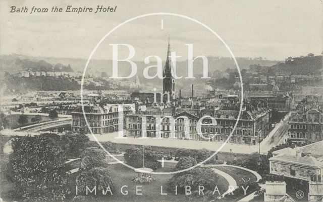 View of North Parade from the Empire Hotel, Bath c.1905