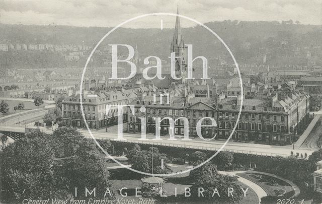 View of North Parade from the Empire Hotel, Bath c.1905