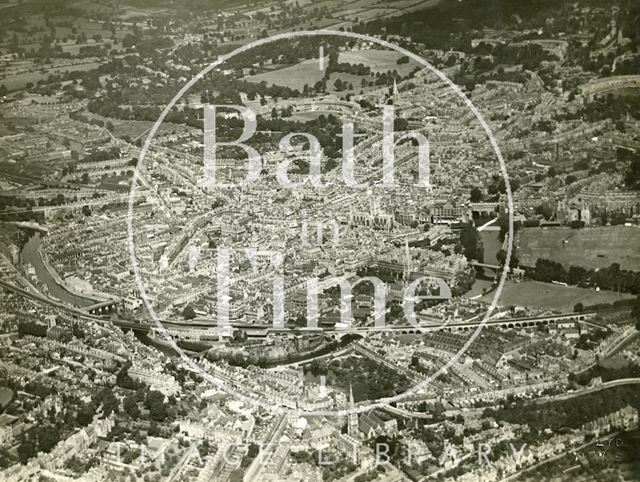 Aerial view of Bath from the southeast 1930