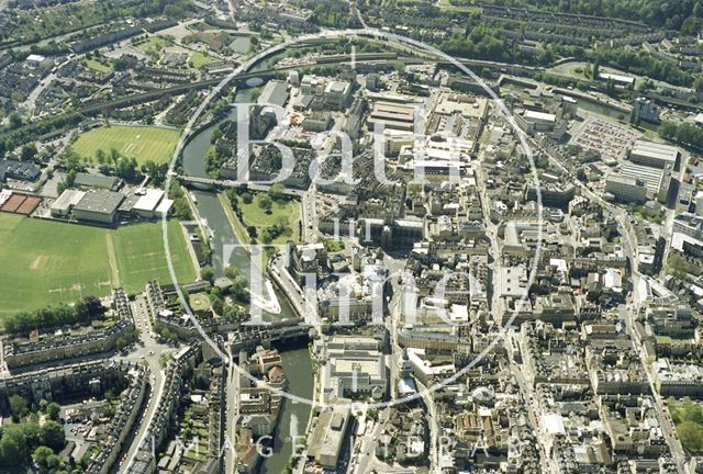 Aerial view of Bath 1991