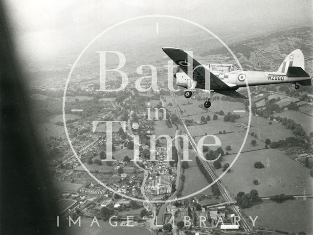 Aerial view of Bathampton and the Great Western Railway 1971