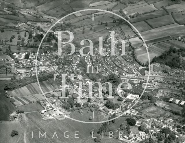 Aerial view of Northend, St. Catherine and Elmhurst, Batheaston 1972