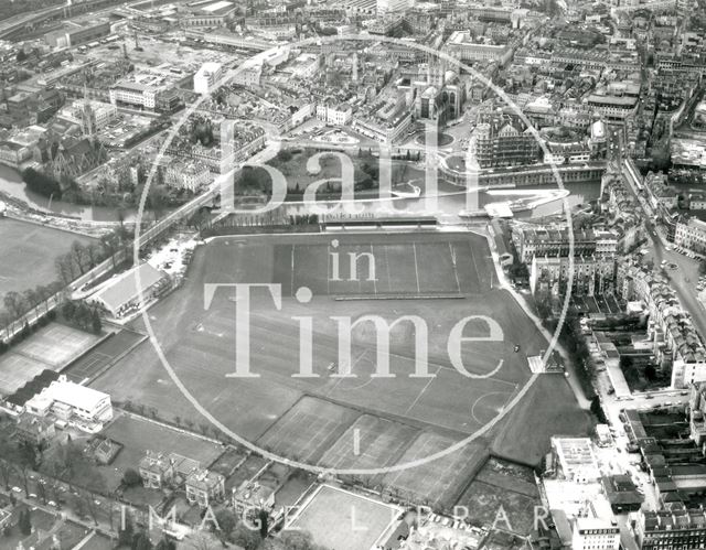 Aerial view of the Recreation Ground, Bath 1971