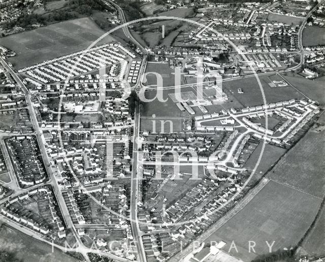 Aerial view of Fosseway School, Odd Down, Bath 1960s