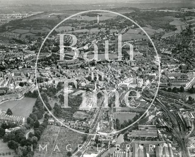 Aerial view of Bath 1965