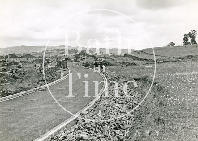 Stirtingale Road, Southdown, Bath under construction 1950