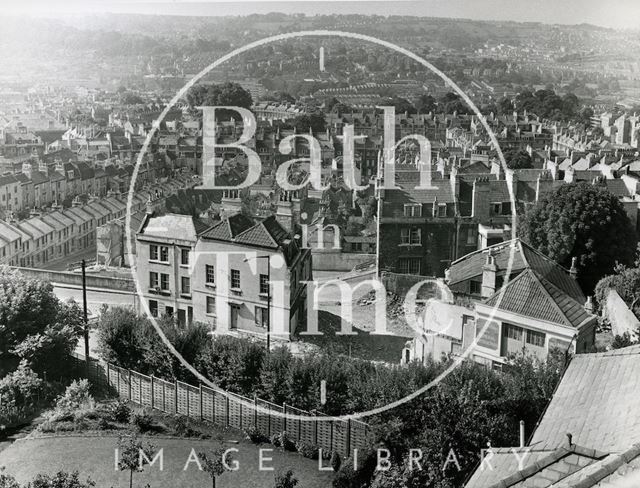 View of Ballance Street from Lansdown Road, Bath 1973