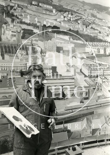 Roger Hallett, the creator of the Bath Panorama 1984