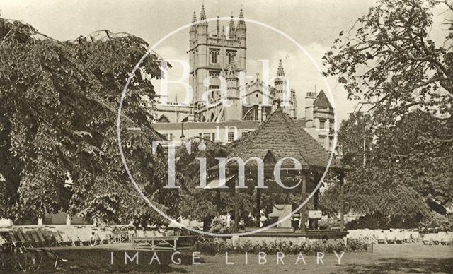 The bandstand, Parade Gardens, Bath c.1930