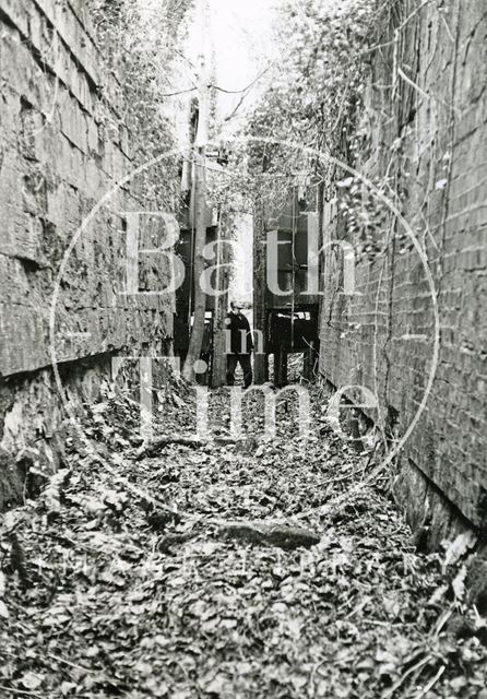 A disused lock in the Combe Hay area on the Somersetshire Coal Canal c.1965