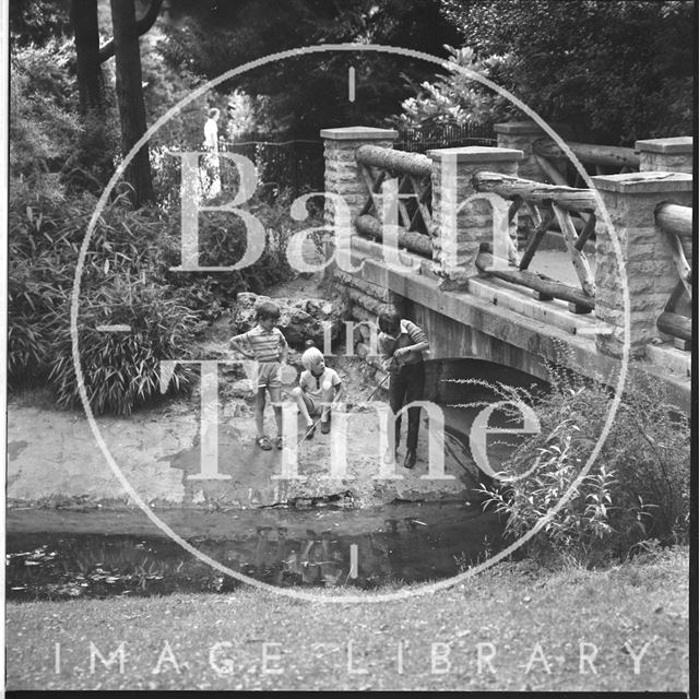 Children playing in Royal Victoria Park, Bath 1971