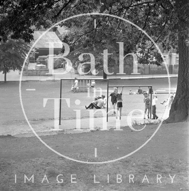 Children playing in Royal Victoria Park, Bath 1971