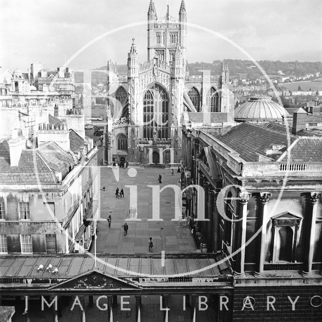 Abbey Church Yard from Arlington House, Bath 1972