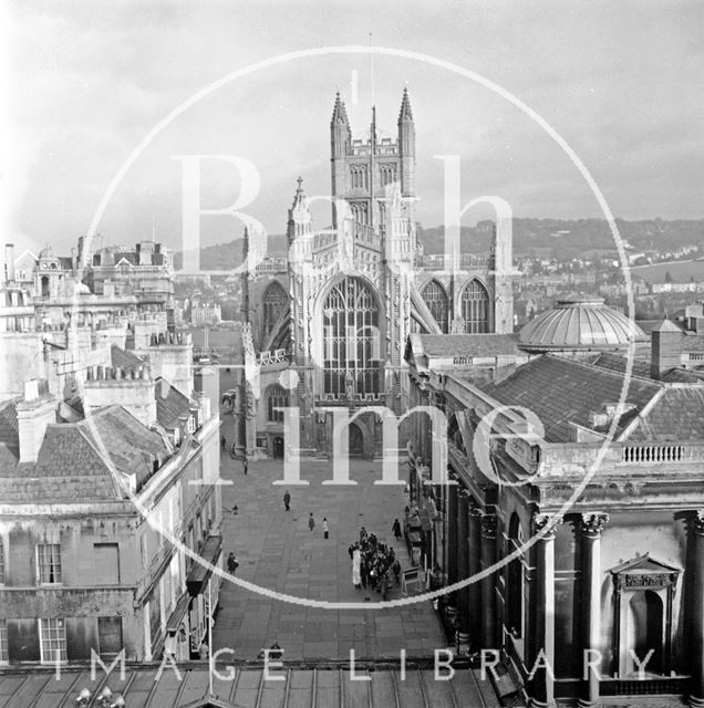 Abbey Church Yard from Arlington House, Bath 1972