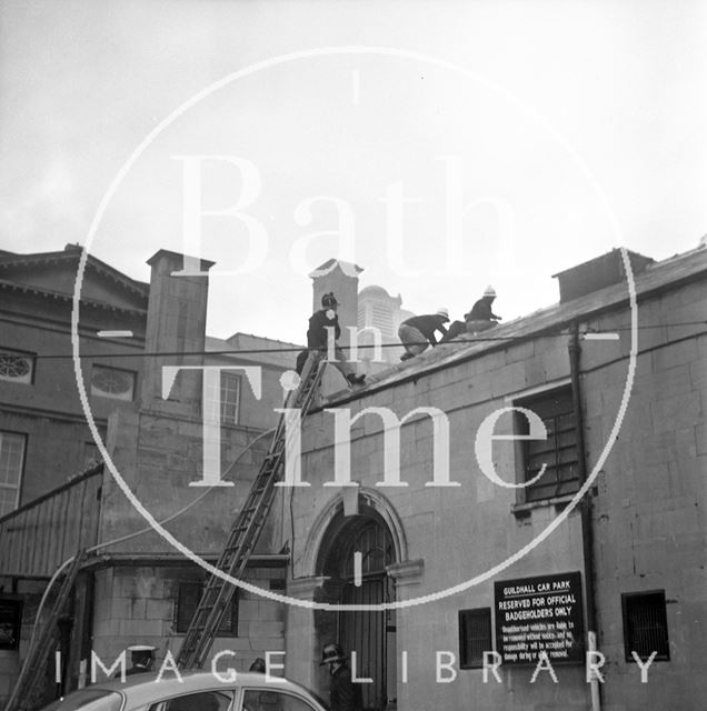 The fire at the Guildhall Market, Bath 1972