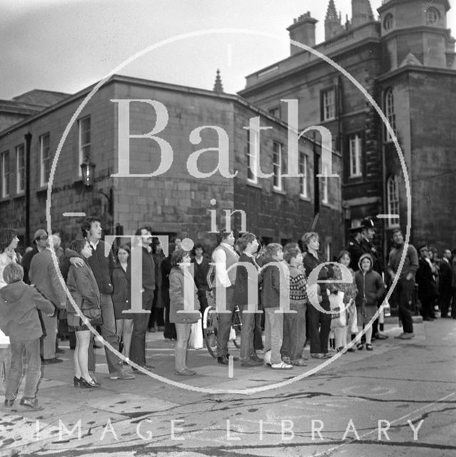 The fire at the Guildhall Market, Bath 1972