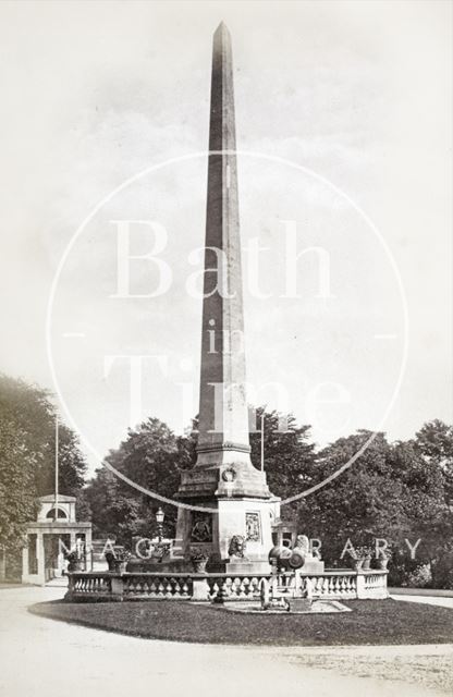 The obelisk, Royal Victoria Park, Bath c.1880