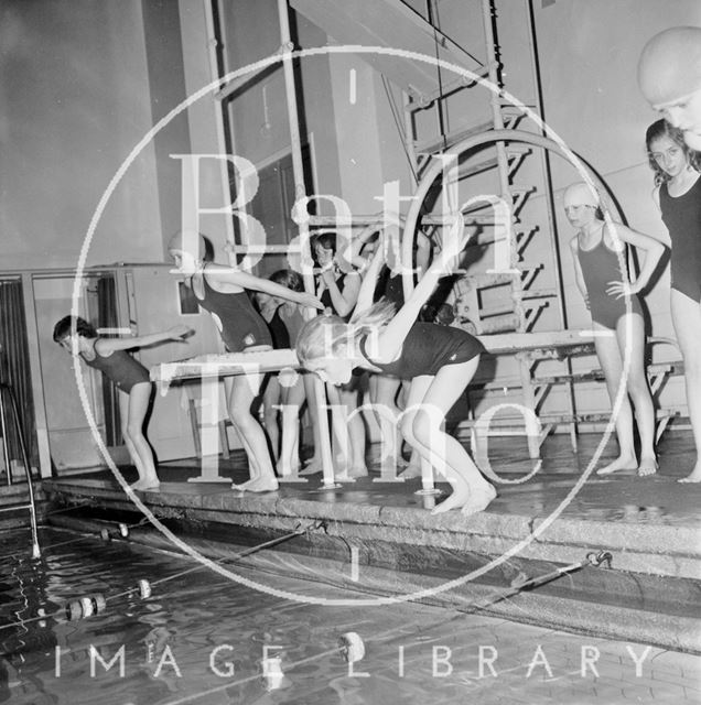 Bath girls junior schools swimming gala, Beau Street Baths 1972