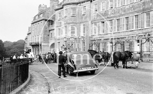 Filming Bequest to the Nation at Lansdown Crescent, Bath 1972