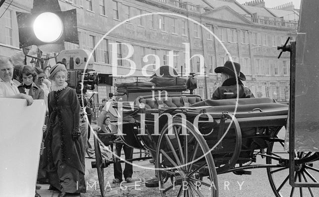 Filming Bequest to the Nation at Lansdown Crescent, Bath 1972