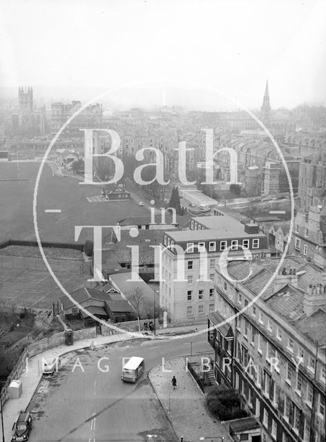 View of Bathwick from the tower of St. Mary's Church, Bath c.1962