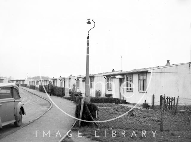 Post-war pre-fabs in Odd Down, Bath 1955