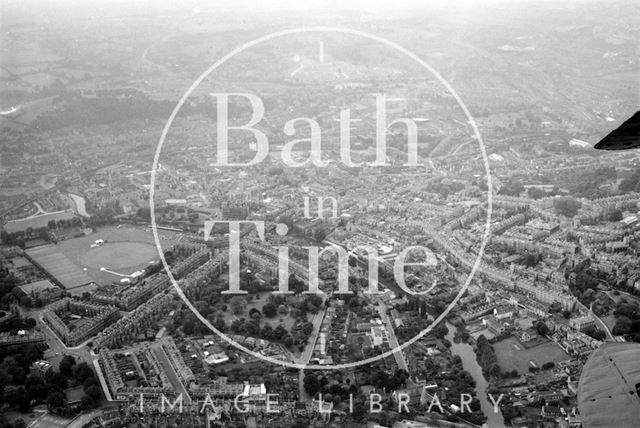 Aerial view of Bath looking over Bathwick towards the Recreation Ground c.1955