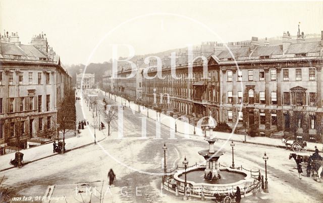 Laura Place and Great Pulteney Street, Bath 1887