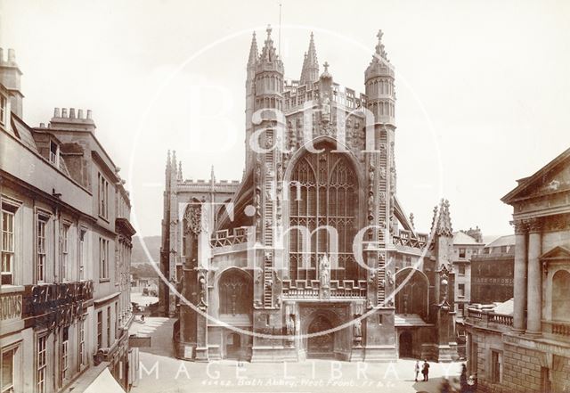 West front, Bath Abbey 1901