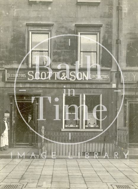 Scott & Son, decorators, 4, Seymour Street, Bath c.1905