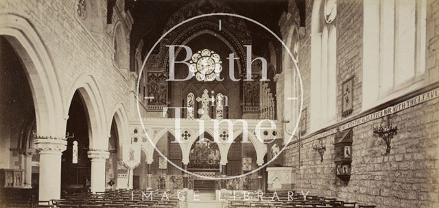 Interior, St. John the Baptist Church, Bathwick, Bath c.1870