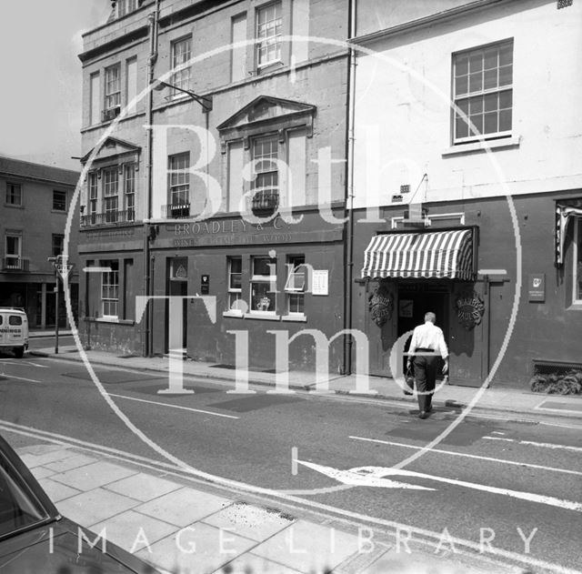 Broadley & Co. and Broadley Vaults, Upper Borough Wall, Bath 1973