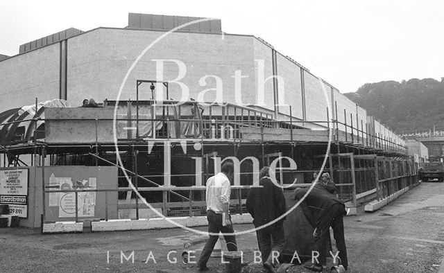 Completing the Southgate Shopping Centre, Bath 1973