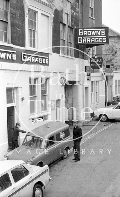 Brown's Garage, Grove Street, Bath 1973