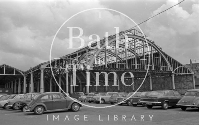 The derelict Green Park Station, Bath 1974