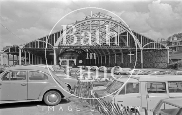 The derelict Green Park Station, Bath 1974