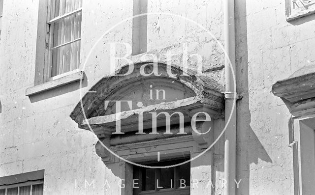 Door pediment in Beauford Square, Bath 1974