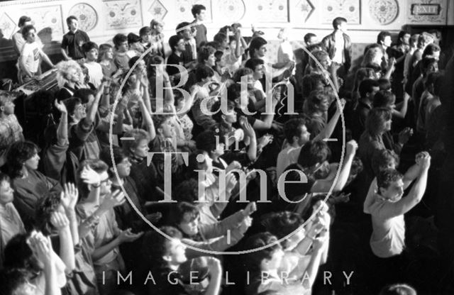 The audience at Tears for Fears at the Theatre Royal, Bath 1985